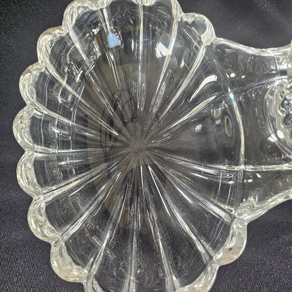 Heisey Marked Crystollite Handled Two Part Conserve Relish Dish 8.25" - Picture 11 of 11